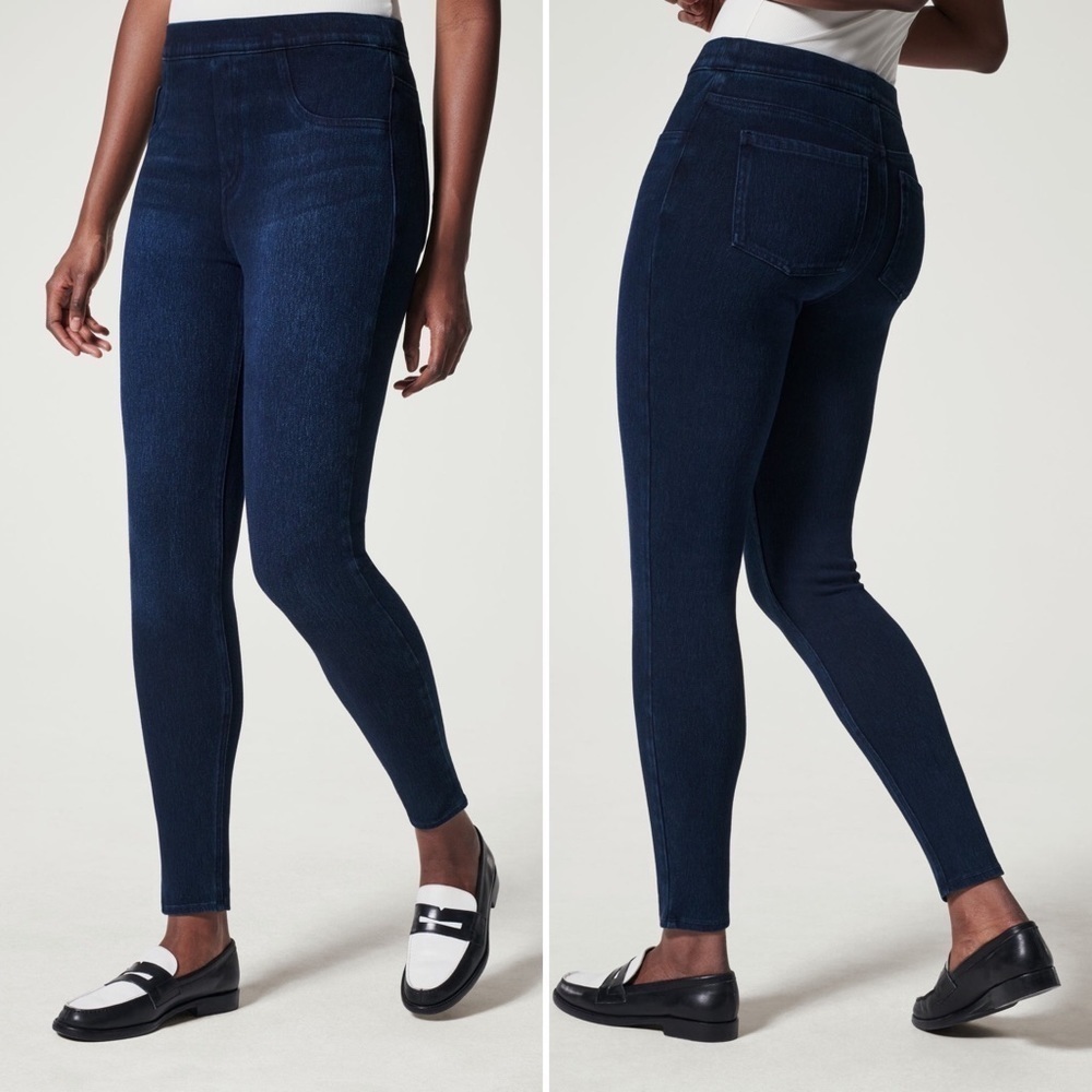 Spanx by Sara Blakely Jean-ish® Ankle Leggings in Twilight Rinse